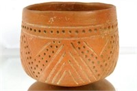 Fine Colima Incised Earthenware Vessel