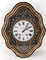 An Antique French H Mouton Wall Clock