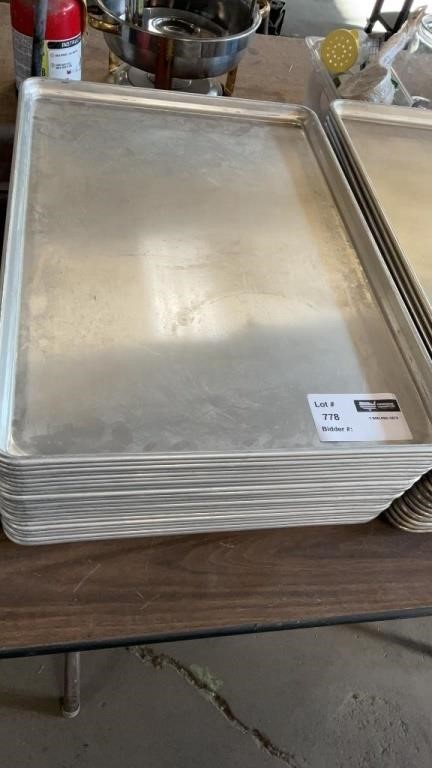 1 LOT 21 FULL SIZE COOKING/BAKING PANS SHEET.