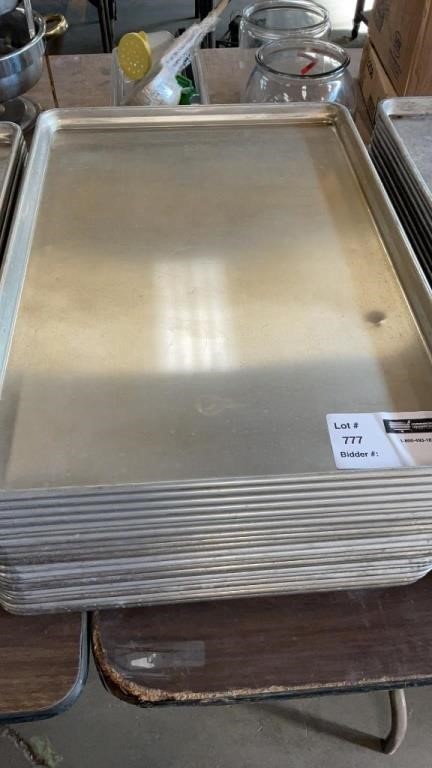 1 LOT 21 FULL SIZE COOKING/BAKING PANS SHEET.