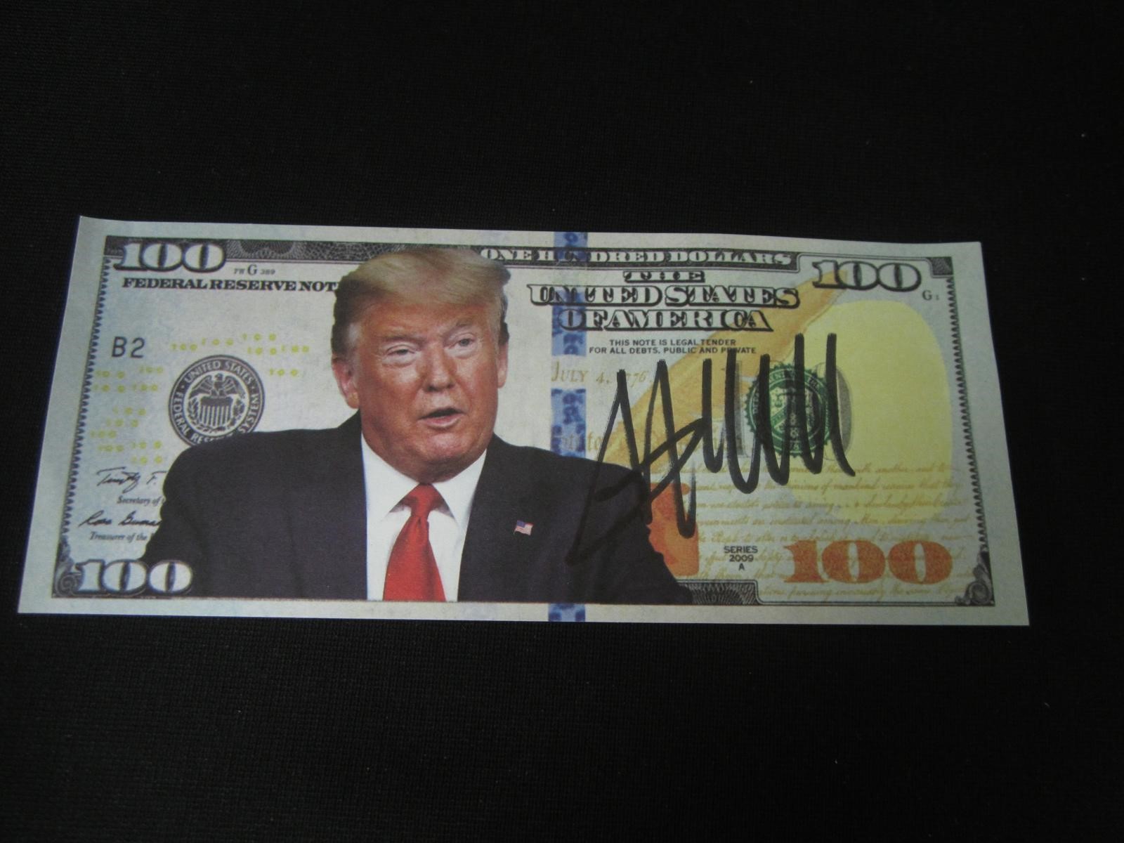 Donald Trump Signed Trump Bill Heritage COA