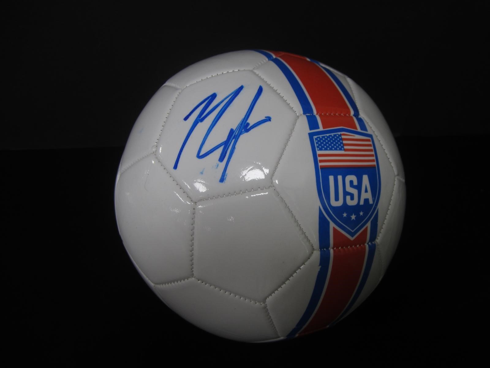 Julie Johnson Signed Soccer Ball GAA COA