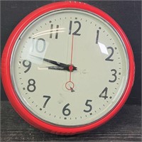 9" Red Quartz Clock *