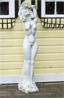 Concrete Statue of a Nude Woman