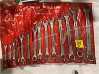 LARGE SIZE SET OF 14 PIECE OPEN END BOX WRENCH