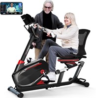 HARISON Magnetic Recumbent Exercise Bike with Arm