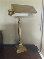 BRASS BANKERS LAMP