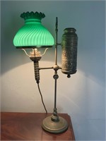 VICTORIAN ELECTRIFIED BRASS LAMP
