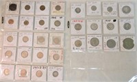 US coin lot: large cent, Indian cent,