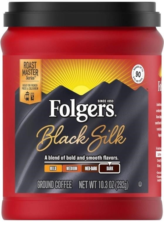 (BB:August,2024) Folgers Black Silk Dark Roast