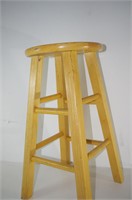 Small wooden bar stool