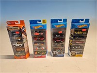 4 boxes of hot wheels