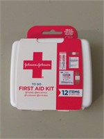 New Johnson and Johnson First aid kit to go,