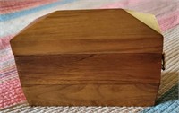Handmade Walnut jewelry box. 10x7x6