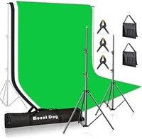 MOUNTDOG Photo Backdrop Stand Kit 10x6.5ft Backgro