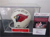 CHARLEY TRIPPI SIGNED AUTO CARDINALS MINI HELMET