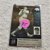 2000 Upperdeck 20th Century Legends Babe Ruth