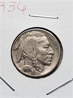 High Grade 1936 Buffalo Nickel