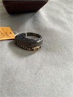 German Kibriski Ring With Clear Stone
