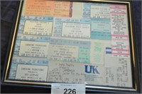 80s AND 90s CONCERT ADMISSION TICKETS