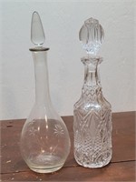 2 Glass Decanters