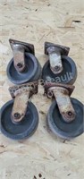 4 heavy duty 6 in swivel casters