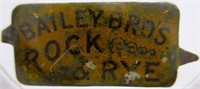Bailey Rock & Rye Tobacco Tag Winston Salem NC