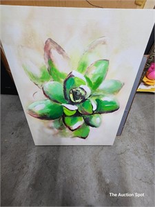 Hand Painted Cactus Oil Painting On Canvas
