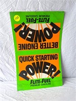 Quick Starting Power Pump Topper Cardboard Sign