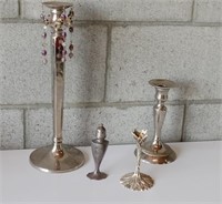 Vase, Candle Stand, Shaker-Marked