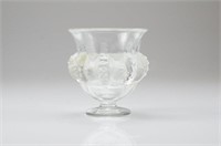 Lalique France Love Birds glass vase