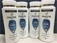 (4)17oz 2-1 shampoo conditioner PANTENE PRO-v