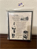 Lou Gehrig "Yankee Stadium Farewell Speech"