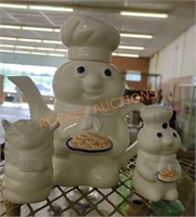 Pillsbury doughboy teapot and salt and pepper