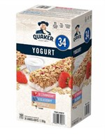 34Pk Quaker Yogurt Granola Bars