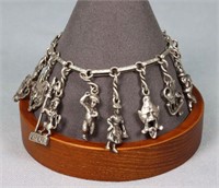 Vintage Sterling Silver Charm Bracelets