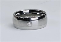 Triton Tungsten Carbide Ring w/ Diamond