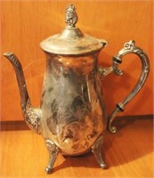Silver Plated Teapot - 18" tall