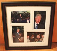 Framed Bill Clinton Photo - 15" x 15"