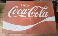 Large Metal Enjoy Coca Cola Advertising Sign