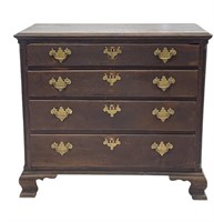 4 DRAWER CHEST WITH OGEE BRACKET FEET & FLUTED