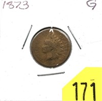 1873 Indian Head cent