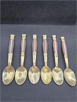 1950's Brass Demitasse Spoons