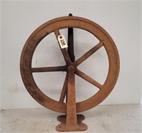 Large Iron Pulley With Foot pedal