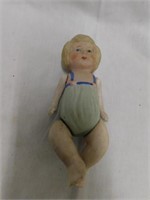 6" bisque jointed baby boy doll, made in Japan