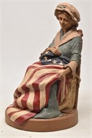 Rare Tom Clark Figurine Betsy Ross Sculpture 1991