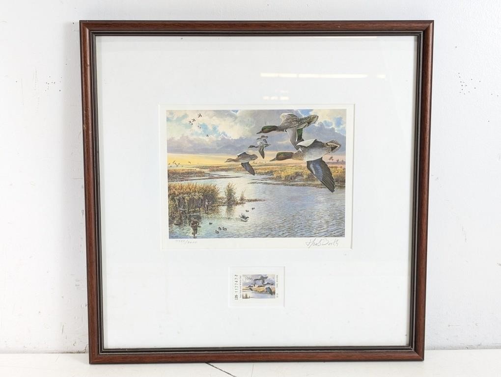 1986 Herb Booth Texas Waterfowl Duck Stamp Print