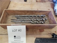 Group of Wood Drill Bits