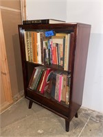 Bookcase and books