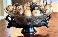 Deer Bowl with Decorative Balls